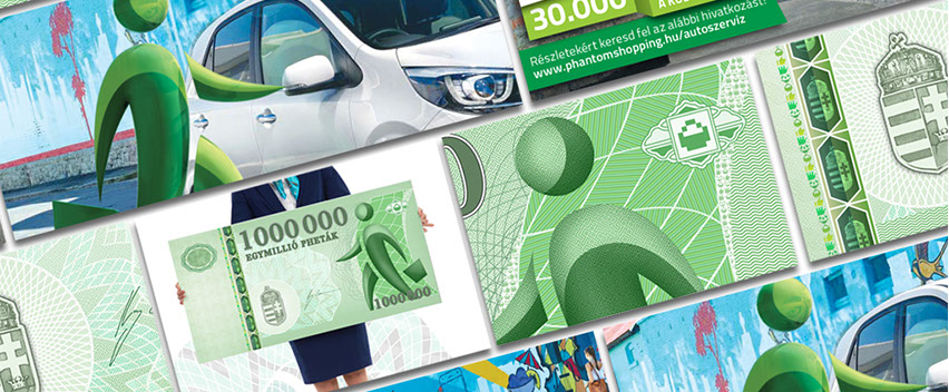 phantom shopping promotional material design