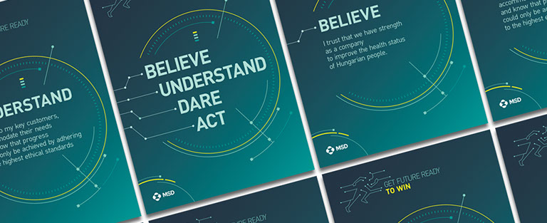 msd buda company logo and poster design