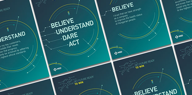 msd buda company logo and poster design